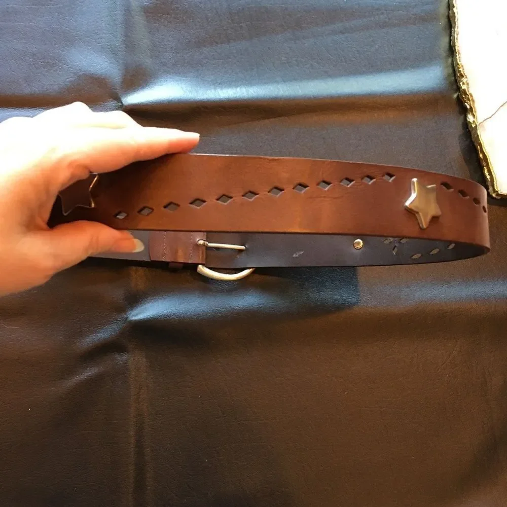SILVER STAR Stud Diamond Punch-out Belt!